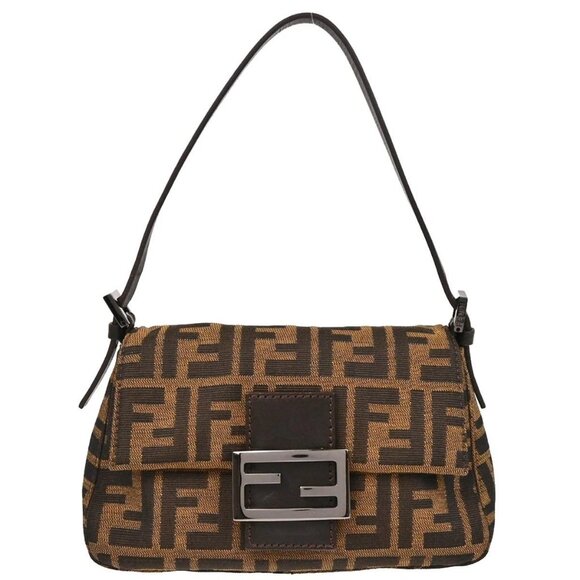 Fendi Brown Zucca Handbag - Picture 1 of 11